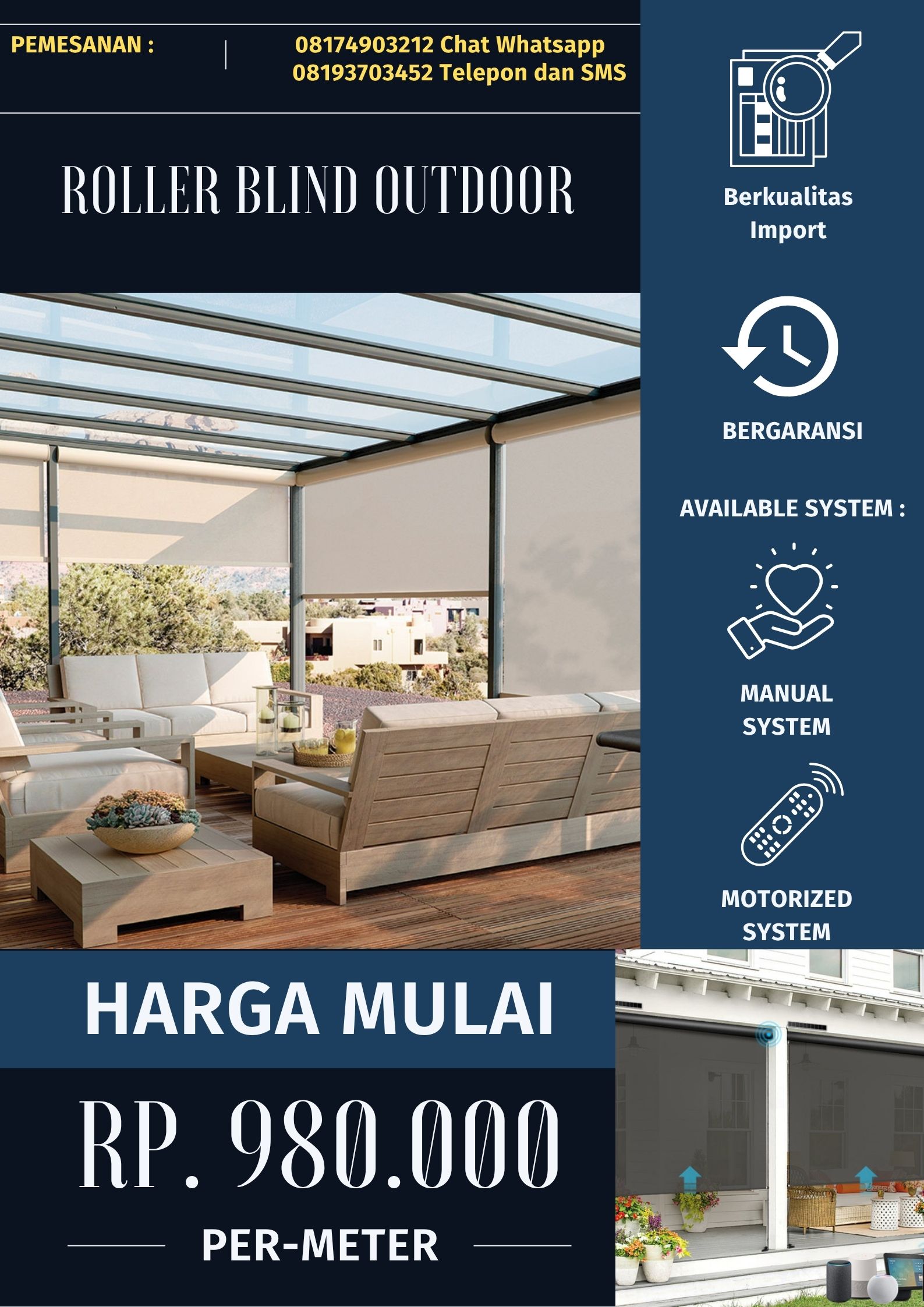 roller blind jenis outdoor